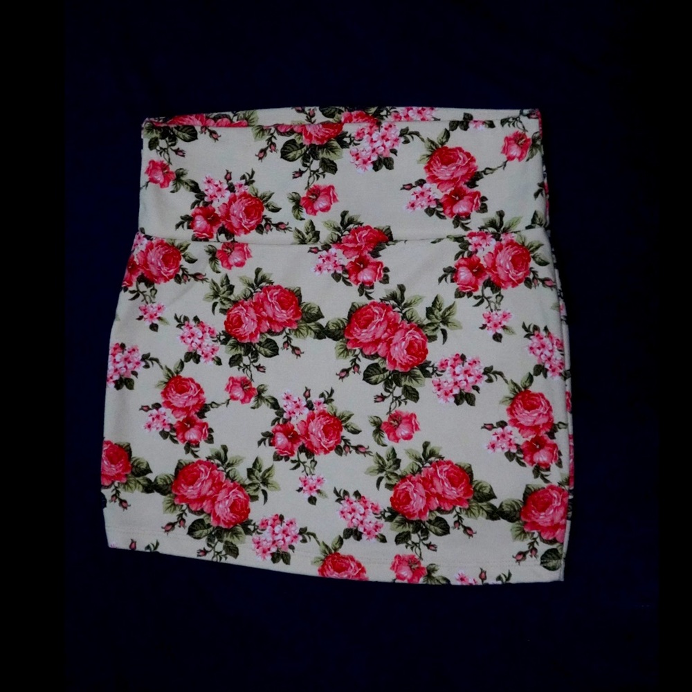 Floral Mini Skirt